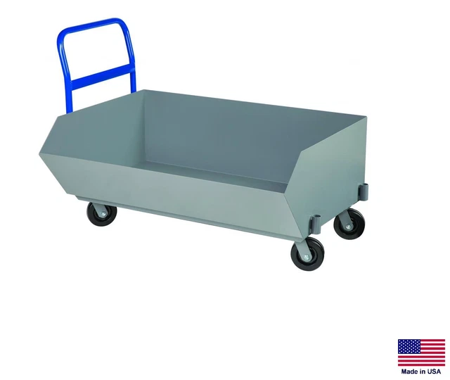HOPPER TRUCK Portable - Industrial - Low Profile - 1/3 Cubic Yard, 2000 Lb Cap b