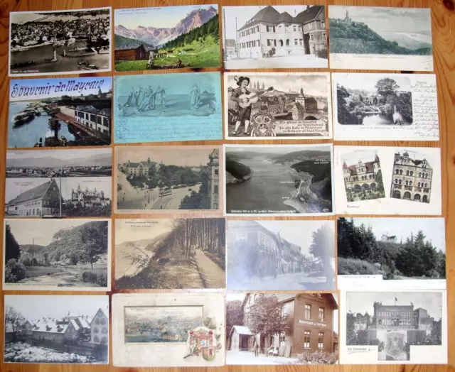 880 alte Ansichtskarten Deutschland vor 1945 mit 55x Feldpost, viele um 1900