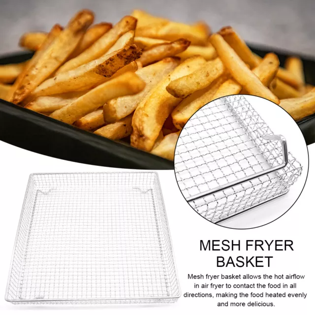 Rectangle Tray Cooking Baking With Handle Air Fryer Basket Cooling Rack Aluminum