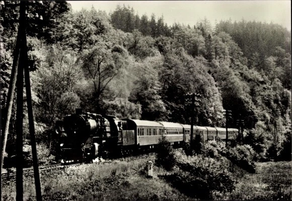 Ak Dampflokomotiven im Einsatz, Lok 50 2507, Elstertal zwischen... - 3591218