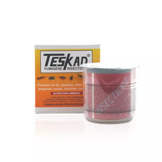 Fumigène insecticide Teskad - Anti insectes rampants et volants - 250m3