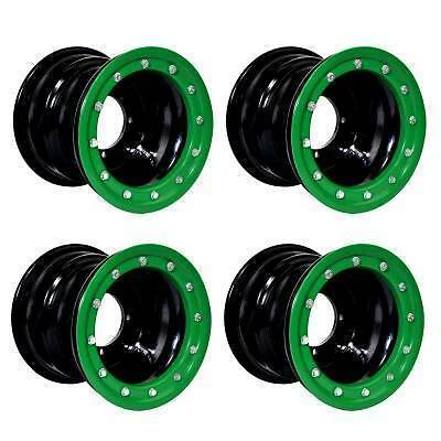 ATV QUAD WHEELS GREEN BEADLOCK 4x115 8x8 4x156 10x5 GOLDSPEED YAMAHA ...