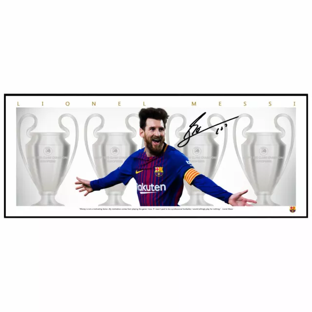 Lionel Messi Fc Barcelona Mini Wings Signed Framedsoccer Memorabilia Ronaldo