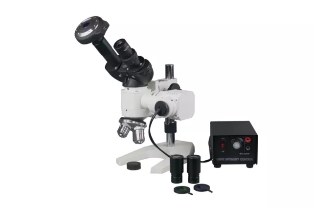 600x Jumelles Métal Testeur Metallurgical Microscope W 5Mp USB Caméra