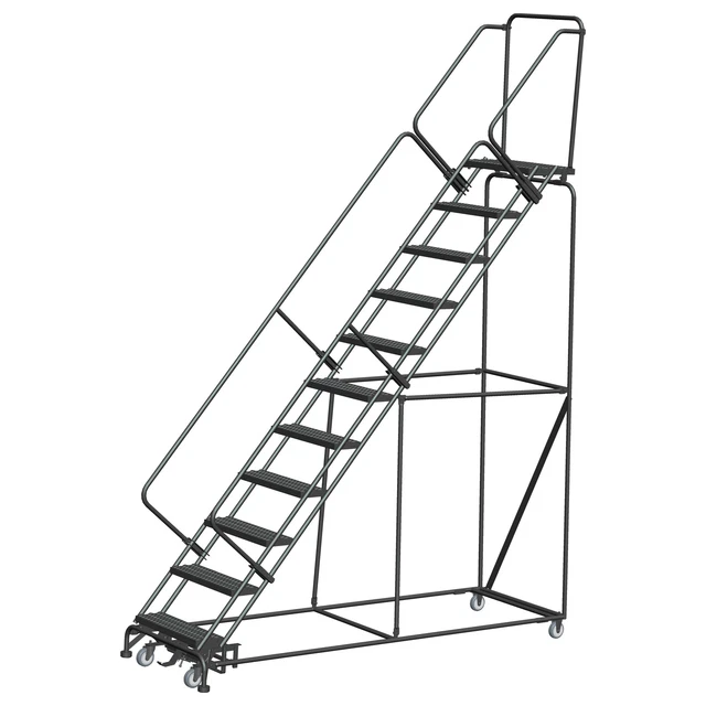 Ballymore Rolling Ladder Overall Height 143 in Steps 11 Cap 450 lb