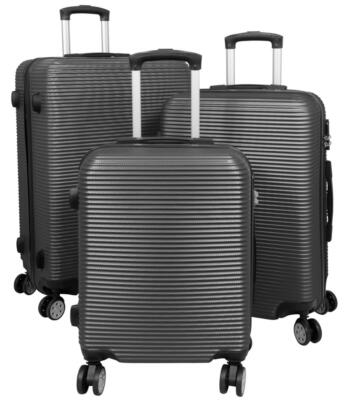 Avalon Rouge Avalon ABS Rigide Voyage Chariot Quatre Rouleaux Valise Set M+L + XL 