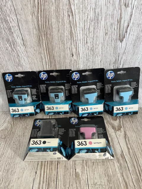 HP 363 Tintenpatronen - hellcyan, leicht magenta, schwarz - Garantie abgelaufen