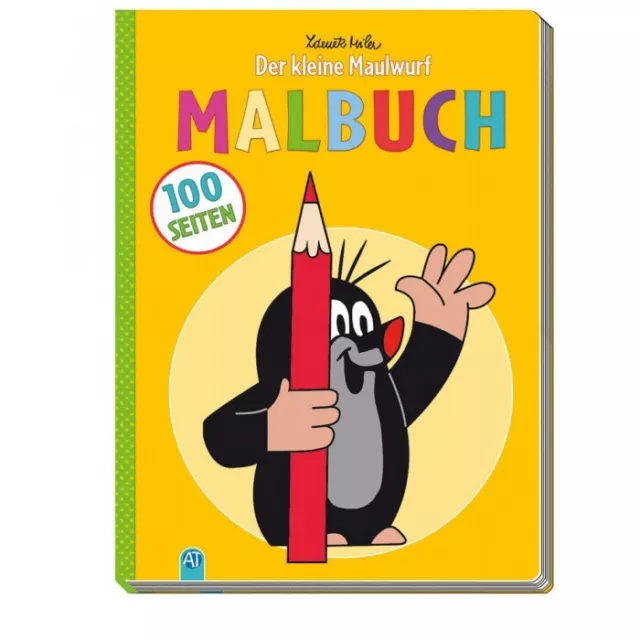 100 Seiten Malbuch Maulwurf