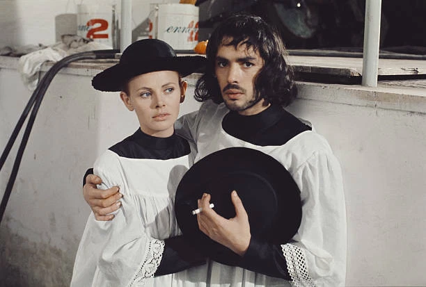Britt Ekland With French Actor Pierre Clementi 1969 OLD PHOTO