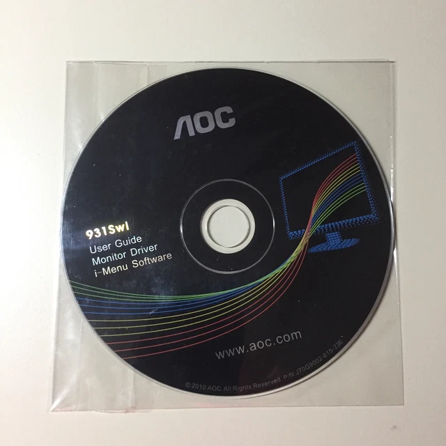 NEW AOC USER Guide Monitor Driver Software CD E2270PWHE, E2270SWHN.
