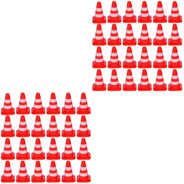 100 Mini Traffic Cones for Play and Training - Construction Theme Party Toy-DC