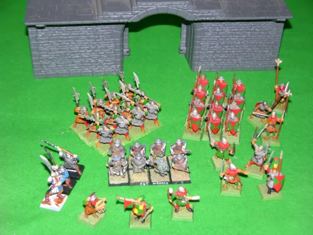 Whfb, Bretonnian Army, Men At Arms Painted Multi-Listing