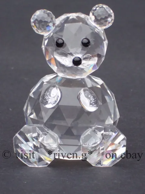 Austrian Crystal Teddy Bear Figurine@Premium Cute Crystal Cuddly Bear Nursery