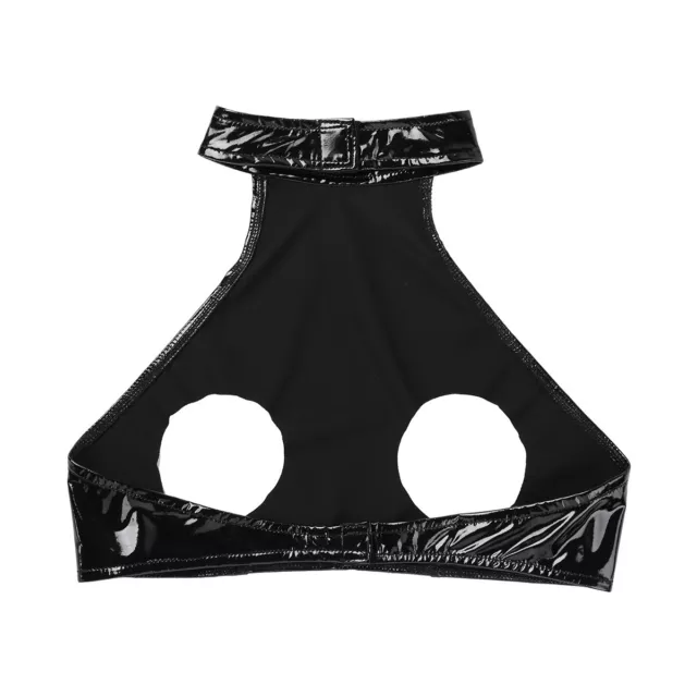 SEXY WOMEN FAUX Leather Open Chest Bra Unpadded Bras Tank Top Underwear  Lingerie EUR 1,69 - PicClick DE