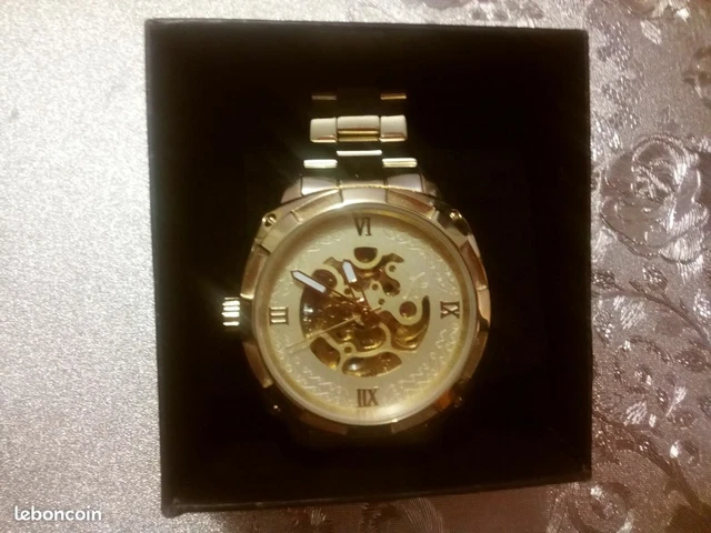 Montre Automatique Homme ELIX En Acier - Mécanique à Remontage Automatique - Occasion En état De Marche