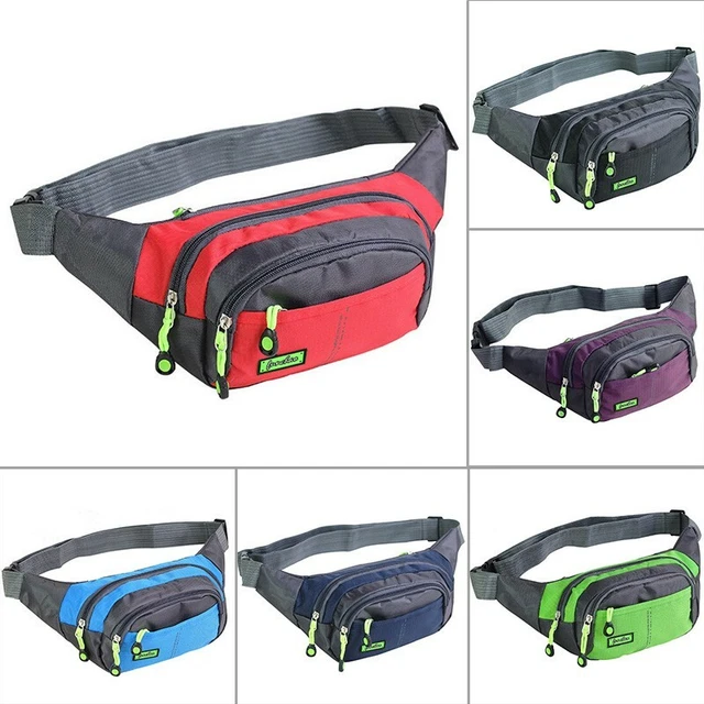 Hommes Waist Bag Pochette Camping Paquet Femme Fonctionnel Fanny Sac Money Plein