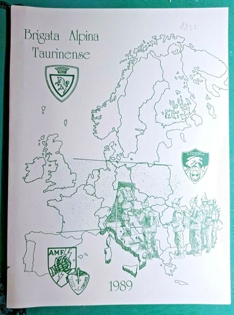 Calendario Brigata Alpina Taurinense Del 1989-Rif.8857 Calendario Brigata Alpina Taurinense Del 1989-Rif.8857