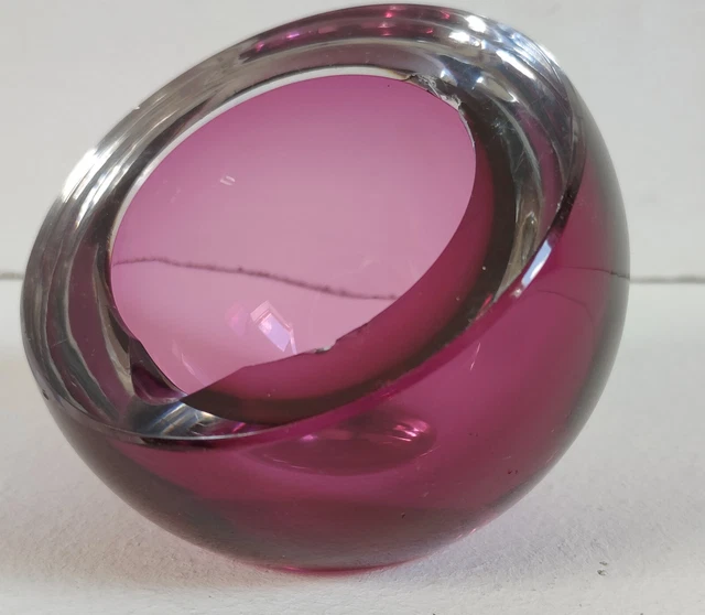 Antonio Da Ros Cendrier Vide Poche Murano Seguso Design 60 Flavio Poli Italy