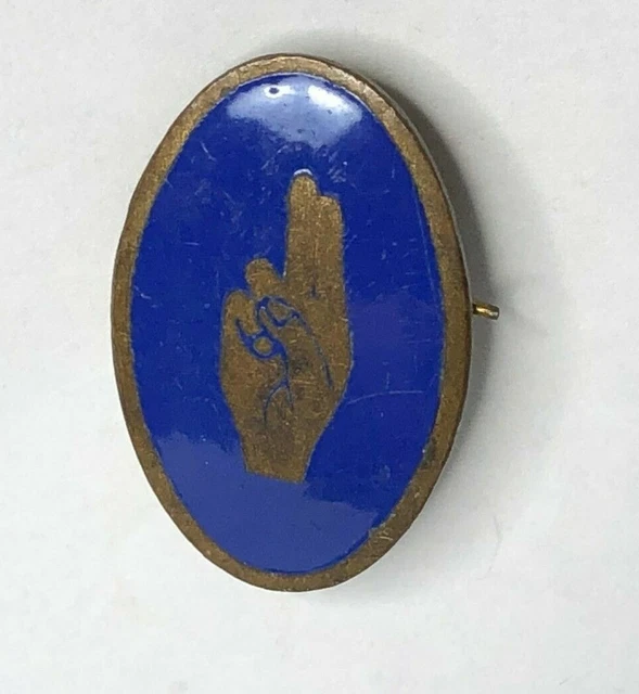 Vintage Girl Guides Brownie Badge Fattorini  Enamel 2.7 x 1.7 cm's