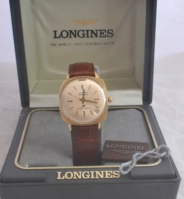 VINTAGE 14K GOLD Longines Ultra-Chron Automatic Calendar 1960's Watch ...