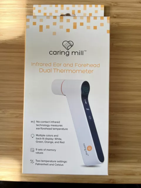 Caring Mill -- Infrared Ear and Forehead Dual Thermometer, Brand New