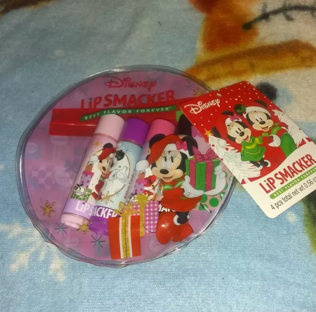 Disney Lip Smacker Minnie Mouse Lip Balm - Set of 4 - Brand New