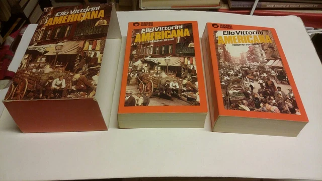 Elio Vittorinii, Americana 1985 Bompiani 2 voll. cofanetto, 16mr23