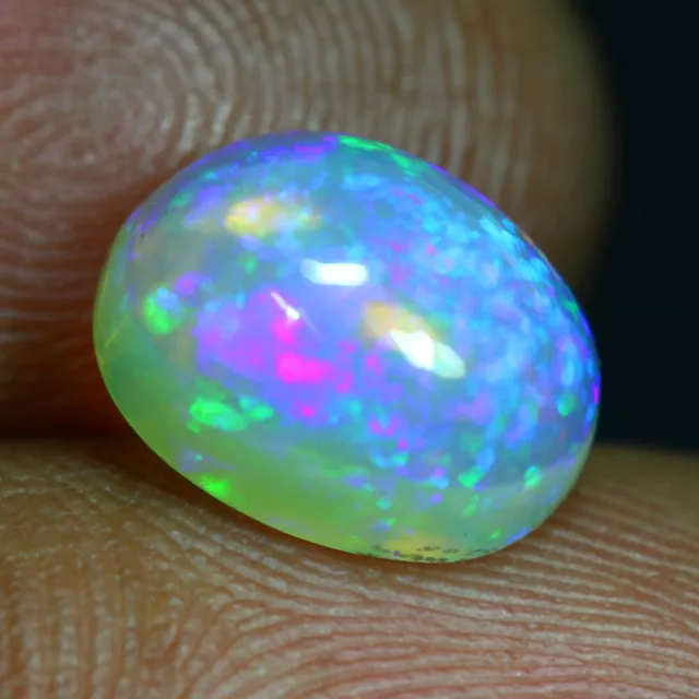 2.05 Cts_Great Collection_100 % Natural Untreated Multi-Color Flash Welo Opal