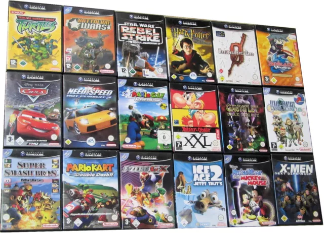 Nintendo GameCube Spiele-Wahl Mario Kart, Smash Bros., Zelda, Ice Age, Star Wars