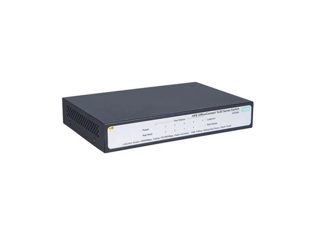 HPE Officeconnect 1420 5G Poe+ (32W) - Interrupteur Non Gérée 5 Ports Gigabit
