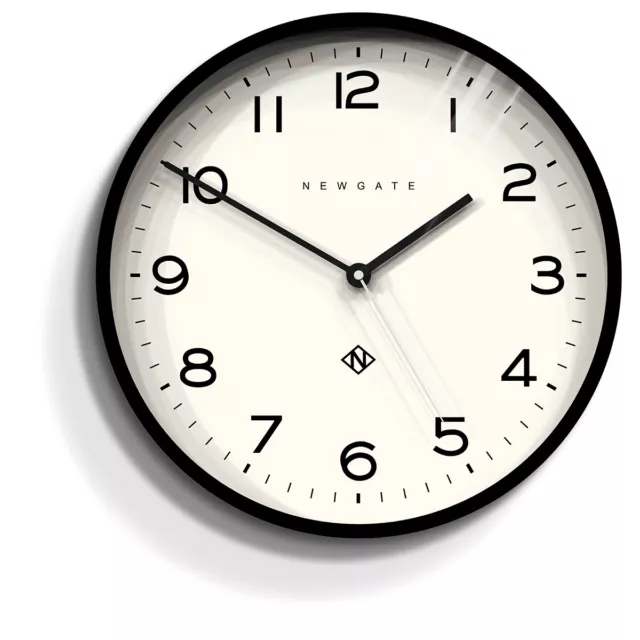 Newgate Echo Number Three Wall Clock - Black - Modern Graphic Dial