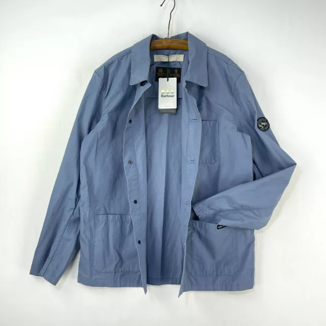 Barbour seaton sales overshirt blue