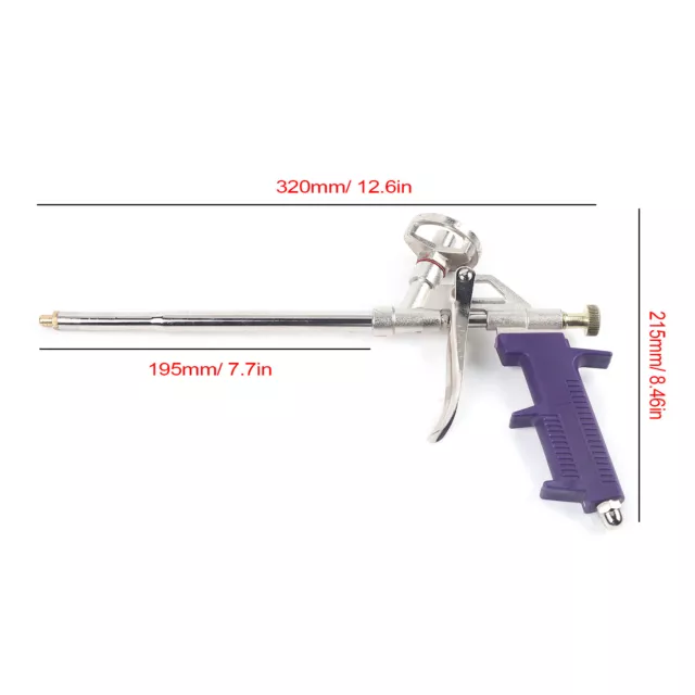 Pistola de espuma PROFESIONAL pistola de espuma de montaje pistola de espuma de construcción plástico + metal DE 3