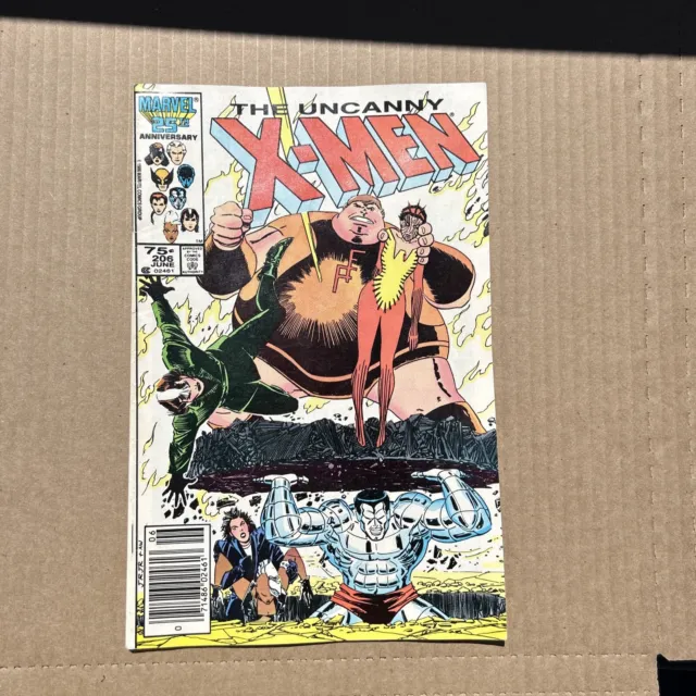 The Uncanny X-Men Comic Book #206 Marvel Comics 1986