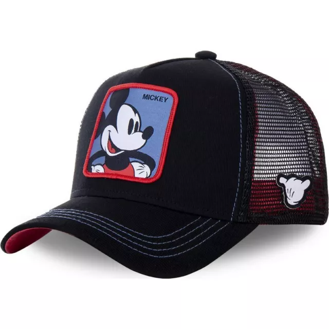 Hip Hop Disney Mickey Mouse Trucker Mesh Baseball Hut Atmungsaktiv Snapback Cap