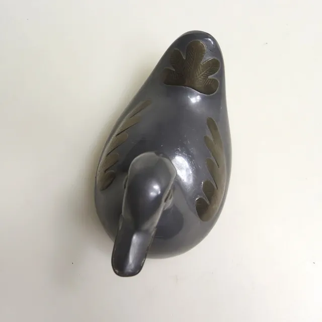 Ente Zinn Dose Schmuckdose  Etain  Pewter ca.15 x 12 x 8 cm 3