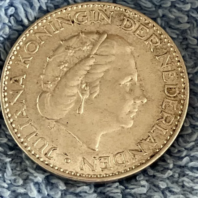 Nederland Piece De 1 Gulden De 1956 Juliana Koningin Der Pays Bas En Argent