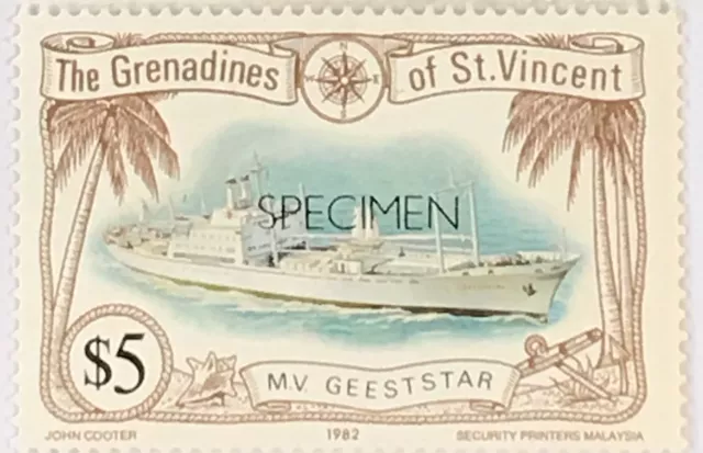 St Vincent Grenadines #237 MNH Specimen MV Geetstar