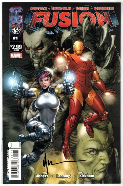 Fusion # 1 Choi Variant SIGNED by Tyler Kirkham Marvel Top Cow 2009 VF/NM