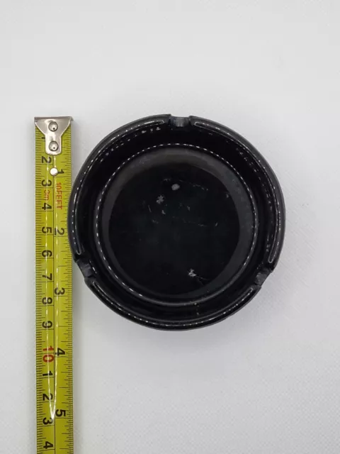 Vintage Ashtray - Golden Gate Black Glass