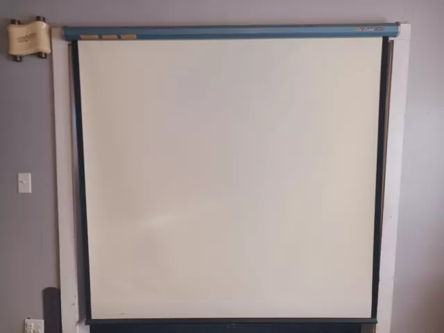 Vintage Da-Lite Model B Projection Screen 70 Inch Diagonal Blue