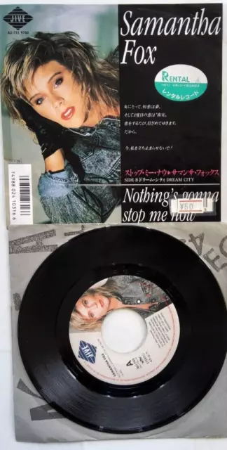 Samantha Fox – Nothing's Gonna Stop Me Now 7" Vinyl record (Japan issue)