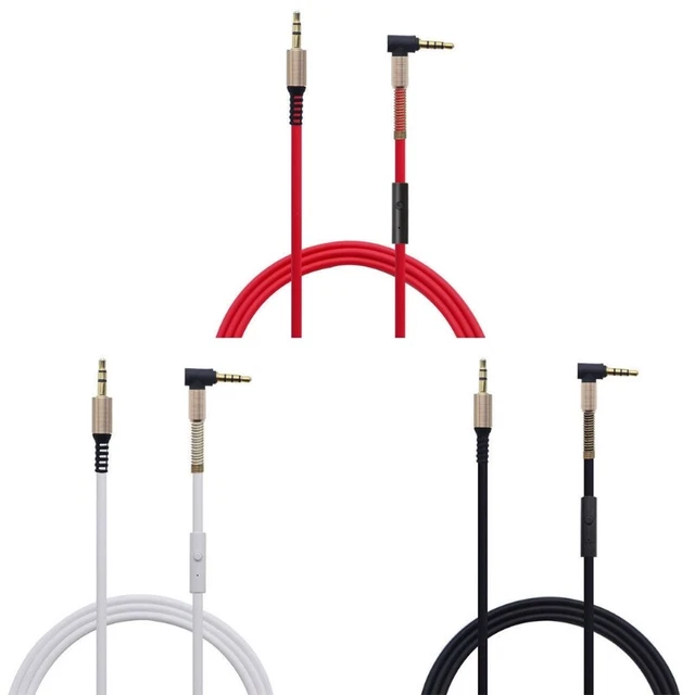 90° Angle Aux Lead Headphone Cable Stereo 3.5mm Jack to Jack  Male to Male