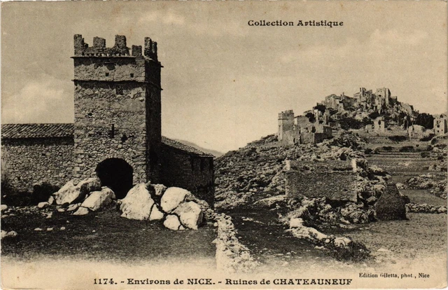 CPA AK ruins of CHATEAUNEUF - approx. de NICE (639300)