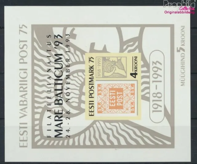 Briefmarken Estland 1993 Mi Block6 (kompl.Ausg.) postfrisch(9276894