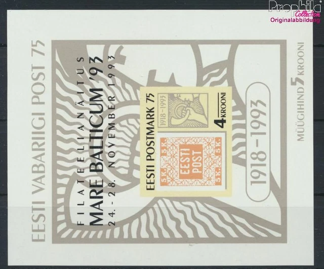 Briefmarken Estland 1993 Mi Block6 (kompl.Ausg.) postfrisch(9276894