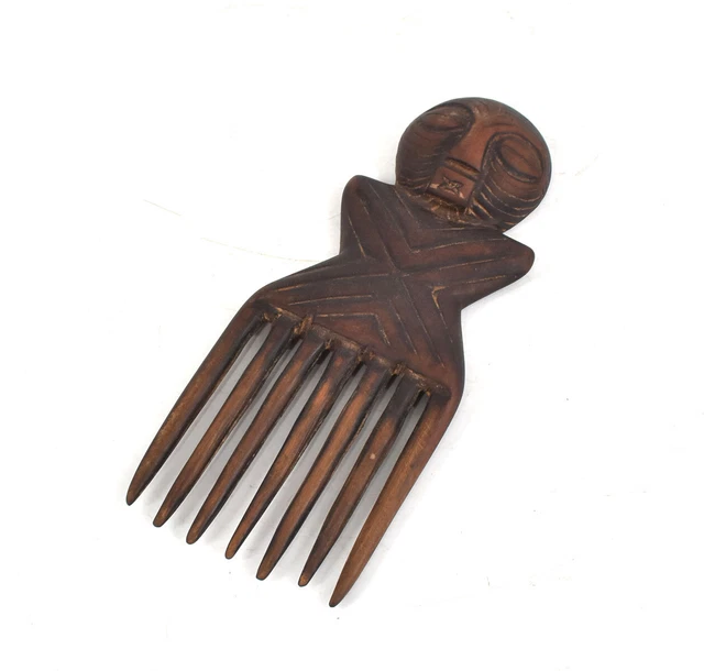 Peine figurativo Songye Kifwebe arte africano del Congo