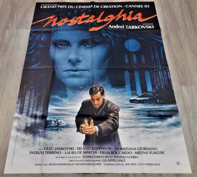 Nostalghia French Movie Poster Original 47"63" Andrei Tarkovski 1983 Nostalghia French Movie Poster Original 47"63" Andrei Tarkovski 1983