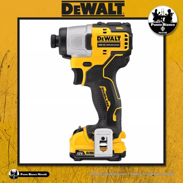 DeWALT | DCF801D2-QW | Avvitatore ad impulsi 1/4” 12V 2.0 AH