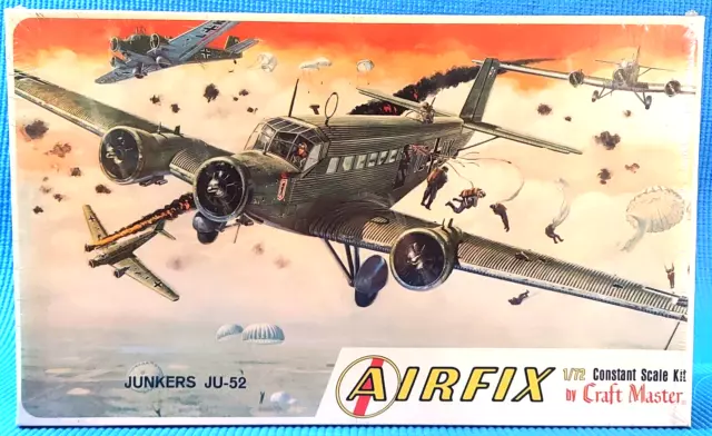 Airfix 172 Wwii Junkers Ju 52 Vintage Model Airplane Kit 1507 150